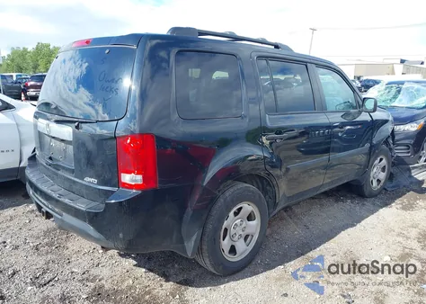 2013 Honda Pilot Lx from USA, damaged, VIN 5FNYF4H24DB004025